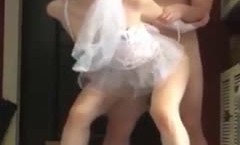 呻吟超刺激婚礼出门前模特身shen材新娘被前男友爆草，新郎在来的路上