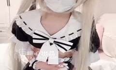 ✿萝luo莉少女✿妹mei控福音Cosplay女仆装▌小晗喵▌妄想哥哥的大肉rou棒激攻鲜嫩粉[fen]穴哥哥快插进来好大好粗